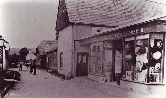 Arthur Warren ran a haberdashery shep and general store from the Tudor House between the World Wars.