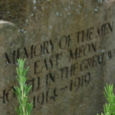 WWI dedication | Michael Blakstad