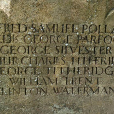 Names of WWI fallen on War Memorial  P - W | Michael Blakstad