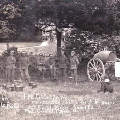 Photograph taken in June 1911 showing troops from the Chesham Regiment bivouacking in the garden of the Vicarage during an exercise.  | Libby Swayne