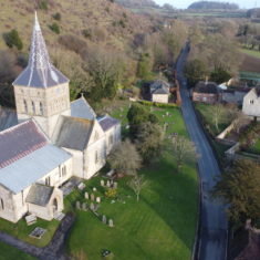 Richard Gaisford took this photo of All Saints church and The Court House using a drone in April 2020.  | Richard Gaisford