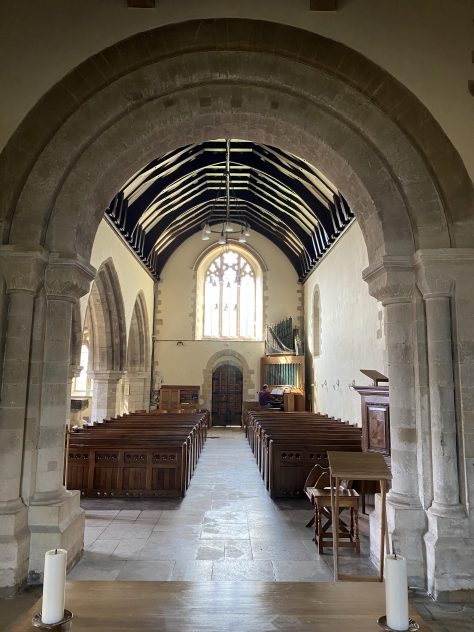Nave from transept, romanesque arch | Richard Gaisford