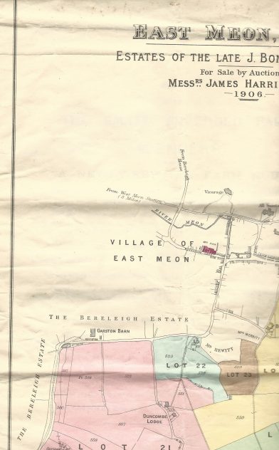 1906 Bonham Carter estate sale, village, top