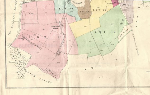 1906 Bonham Carter estate sale Duncombe