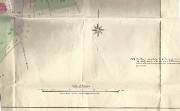 1906 Bonham Carter estate sale lower village centre