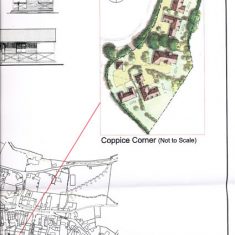 A 10a HGP plan for Coppice Corner, exhibition display 2 2000 Proposal to develop corner of Coombe Road, 2002