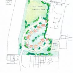 A6 HGP 'squiggly worm' plan 'Squiggly worm, plan for The Green