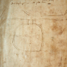 Ashford Mill 1567 surveyor's sketch map of mill in East Meon Hundred.The text reads: Myle pond, river, the lug, well. Assheford set all over, Forcombe John Cooper Robert Sharp, Aldersnape Myle pond, river, the lug, well. Assheford set all over, Forcombe John Cooper Robert Sharp, Aldersnape set over