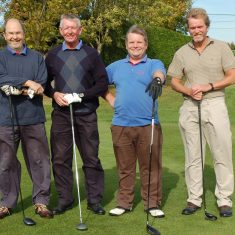 East Meon Golfing Society Michael Blakstad, David Cooke, Dominic Carney, Dick Williams