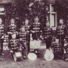Brass Band outside Vicarage