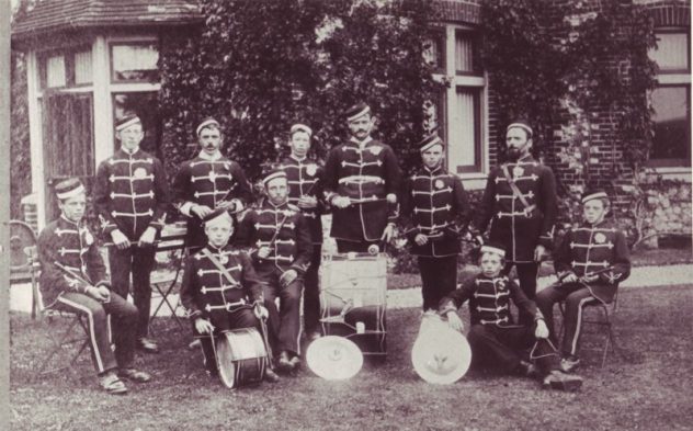 Brass Band outside Vicarage