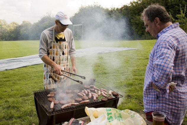 Chris Moor cooking, Stuart Martin buying