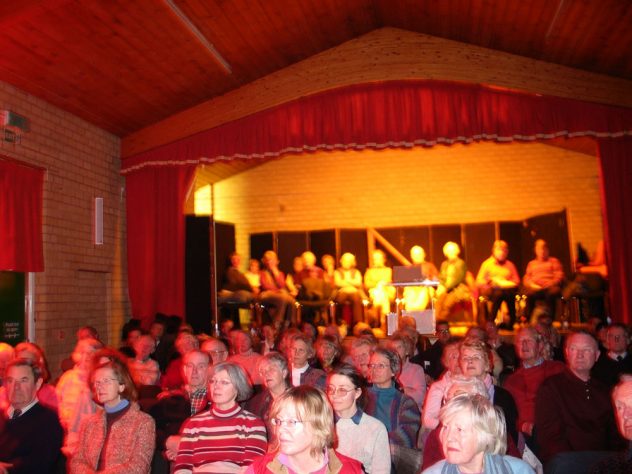 Moviola pilot screening 2006 audience on stage