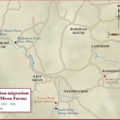 Cumbrian migration M1 Farms occupied by the Cumbrian Migration, 1900s