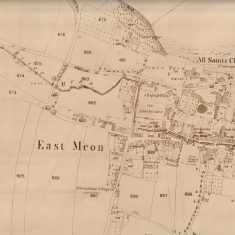 East Meon O:Smap 1869 First Ordnance Surveymap of East Meon, 1869