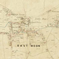 East Meon Village TA Map websize Section of East Meon Tithe Apportionment map 1852 showing village of East Meon