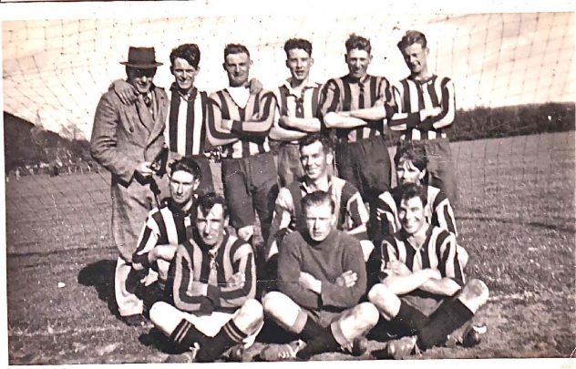 Football Team with Whitear