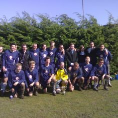 Football team and cup