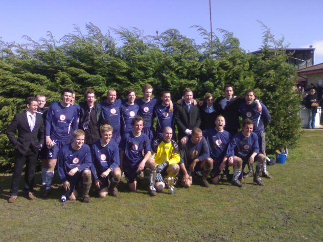 Football team and cup
