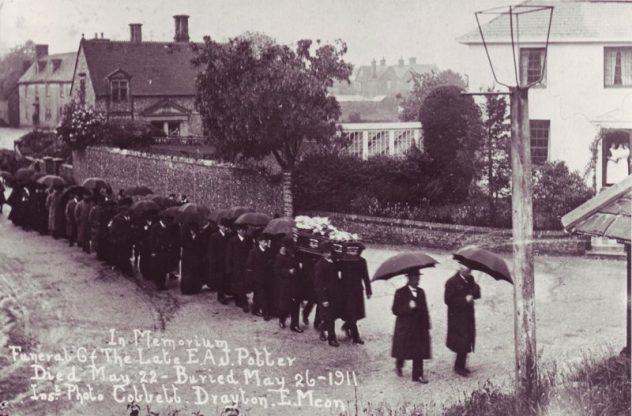 Funeral of E.A.J.Potter, photo Cobbett, Drayton, May 26 191