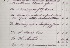 Henry Coles bill 1909, from the dairy at Glenthorne