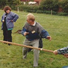Keith Kitcher umpiring tug of war