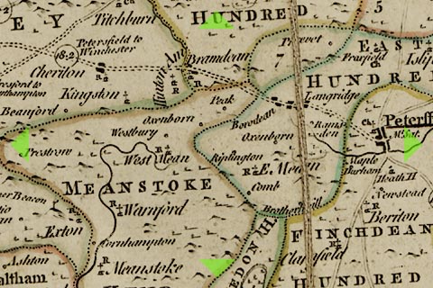 Detail of Thomas Kitchin map 1760