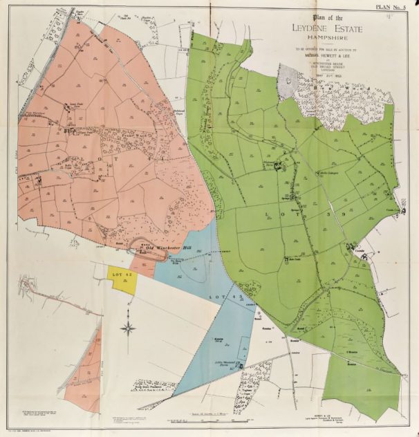 Sale of Leydene Estate 1953 Lower Peake Farm, Coombe & Whitewool Farms