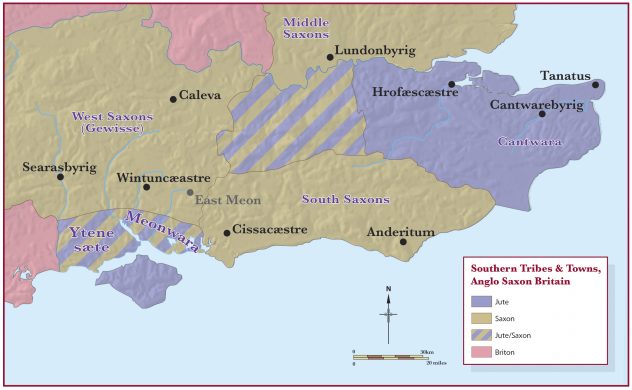 Southern tribes of Anglo Saxon Southern England