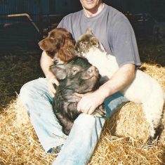 Matt Atkinson and sheep