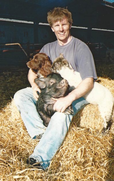 Matt Atkinson and sheep