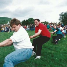 Men's tug of war