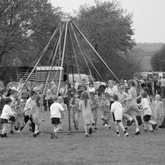 Maypole black and white
