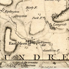 Thomas Milne map 1791 Detail of Thomas Milne map 1791