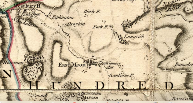 Detail of Thomas Milne map 1791