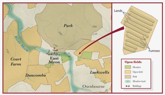 Layout of open fields 