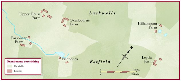 Principal farms in Oxenbourne Tithing