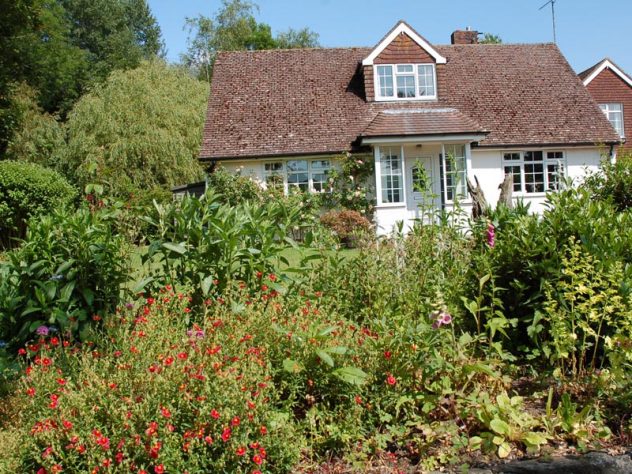Hazel Rendle's garden from front