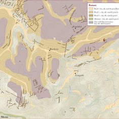 Roman Map A1 Map showing settlements in Roman times