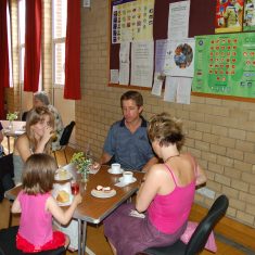 Tea is served in the Village Hall