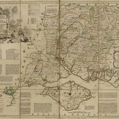 kitchin map of Hampshire Thomas Kitchin map of Hampshire, 1760