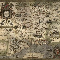 saxton map Christopher Saxton map of Hampshire 1575