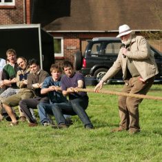 Frank Wheeler umpiring tug of war