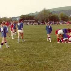 Women's soccer match 1973